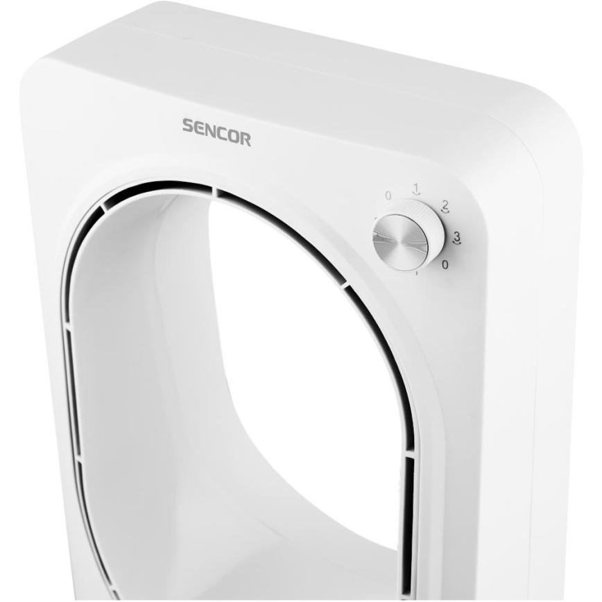 Sencor - Grīdas ventilators bez lāpstiņām 50W/230V balta
