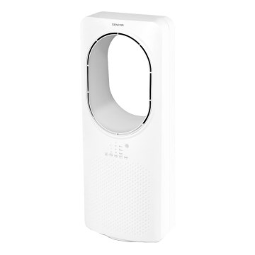 Sencor - Grīdas ventilators bez lāpstiņām 50W/230V balta + tālvadības pults
