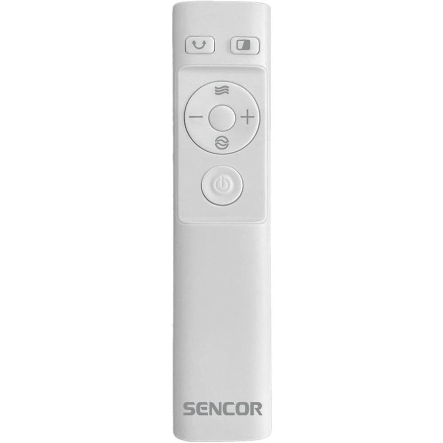 Sencor - Grīdas ventilators bez lāpstiņām 50W/230V balta + tālvadības pults