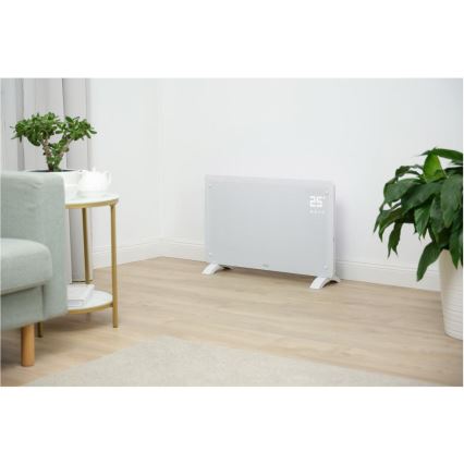 Sencor - Viedais elektriskais tiešsildītājs/konvektors 2000W/230V IP24 Wi-Fi balts + tālvadība
