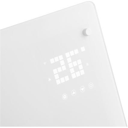 Sencor - Viedais elektriskais tiešsildītājs/konvektors 2000W/230V IP24 Wi-Fi balts + tālvadība