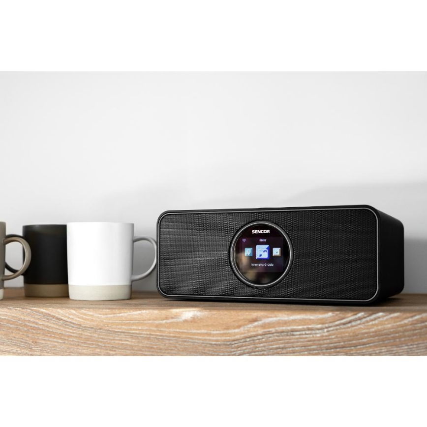 Sencor - Interneta radio 14W/5V Wi-Fi + tālvadības pults