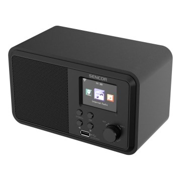 Sencor - Interneta radio 4W/5V Wi-Fi ar tālvadību
