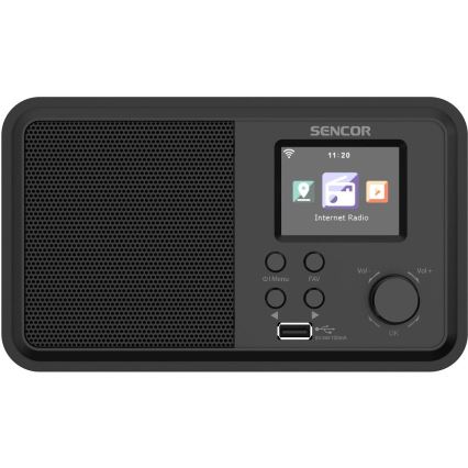 Sencor - Interneta radio 4W/5V Wi-Fi ar tālvadību