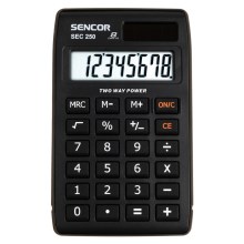 Sencor - Kabatas kalkulators 1xLR1130 melns