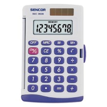 Sencor - Kabatas kalkulators 1xLR41 balts/zils