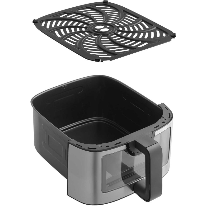 Sencor - Karstā gaisa fritieris 9 l 1700W/230V melns/matēts hroms