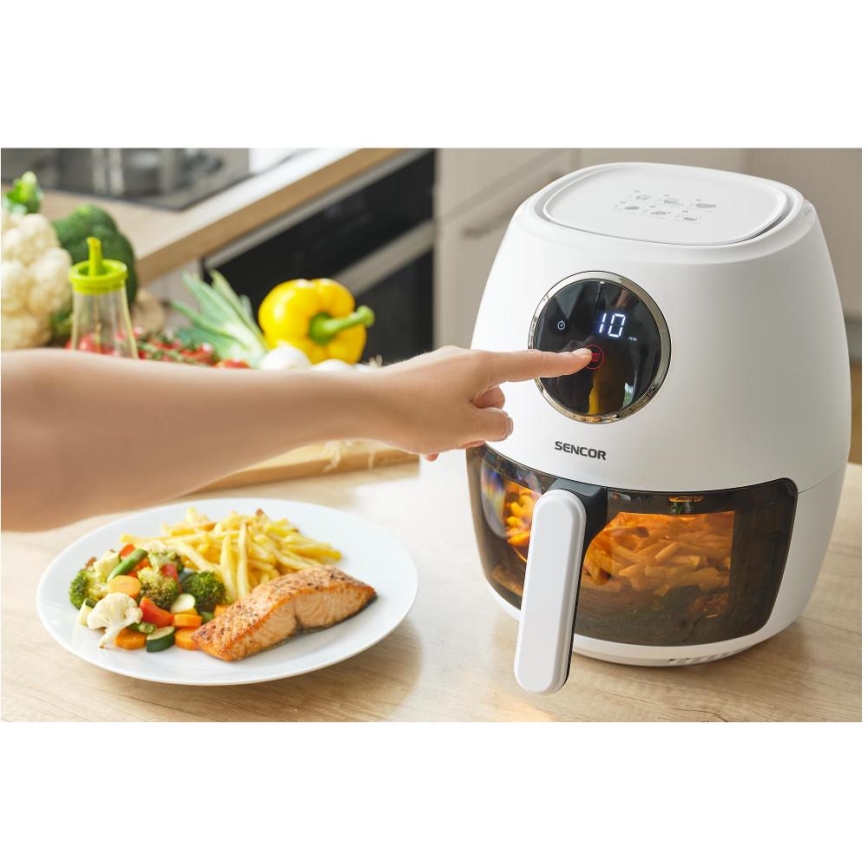 Sencor - Karstgaisa fritéze 3,5 l 1300W/230V balta