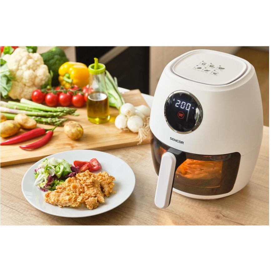 Sencor - Karstgaisa fritéze 3,5 l 1300W/230V balta