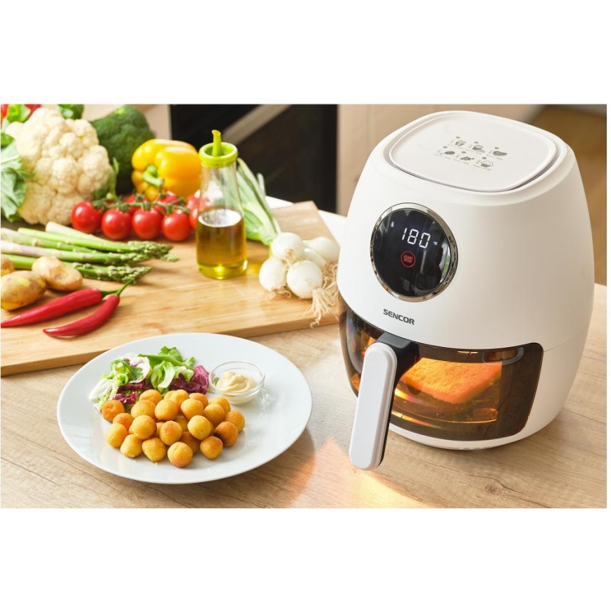 Sencor - Karstgaisa fritéze 3,5 l 1300W/230V balta