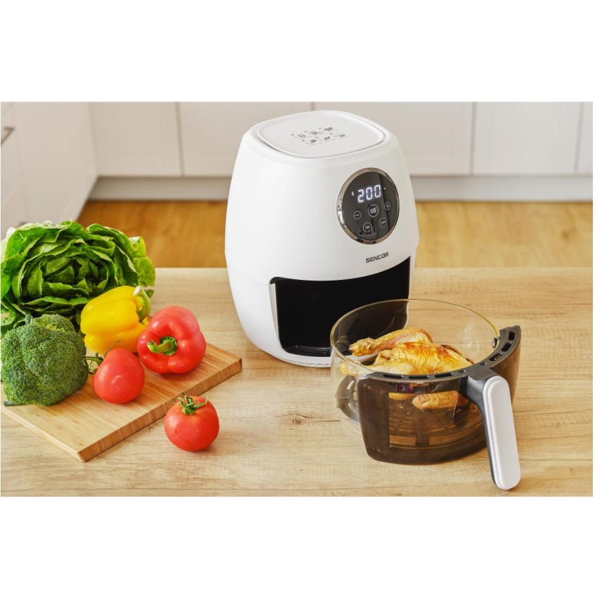 Sencor - Karstgaisa fritéze 3,5 l 1300W/230V balta