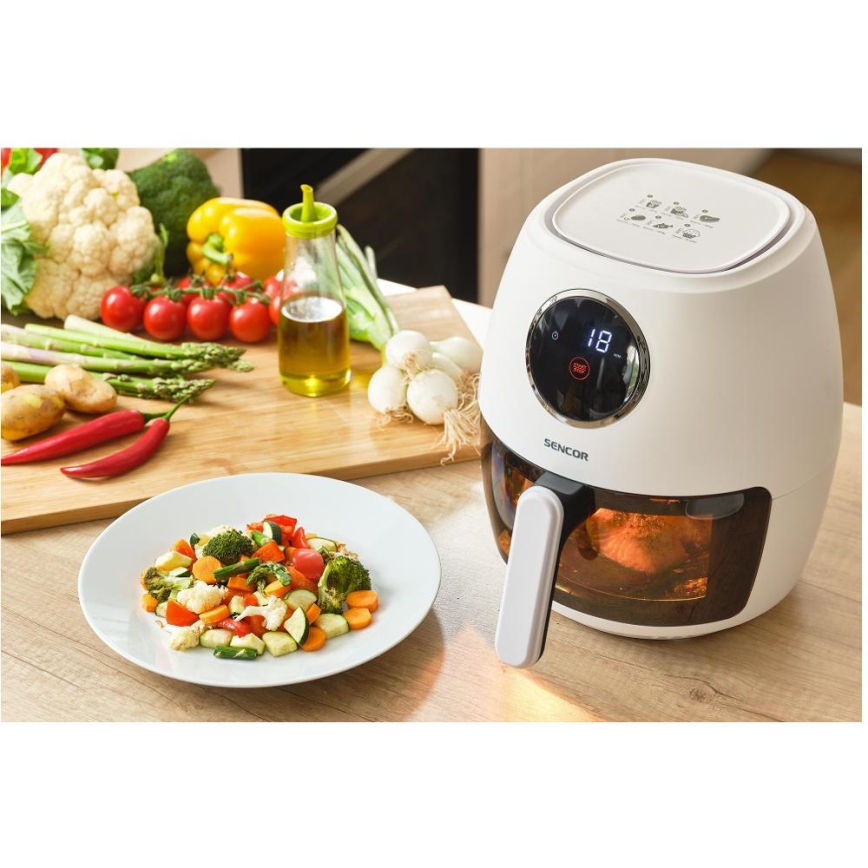 Sencor - Karstgaisa fritéze 3,5 l 1300W/230V balta