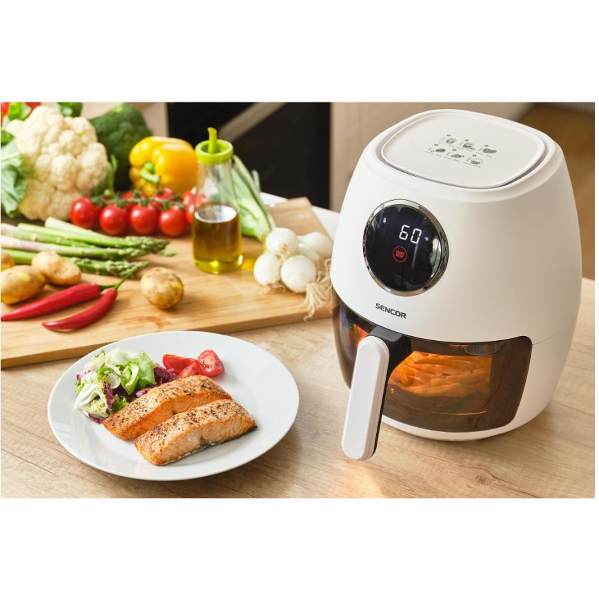 Sencor - Karstgaisa fritéze 3,5 l 1300W/230V balta