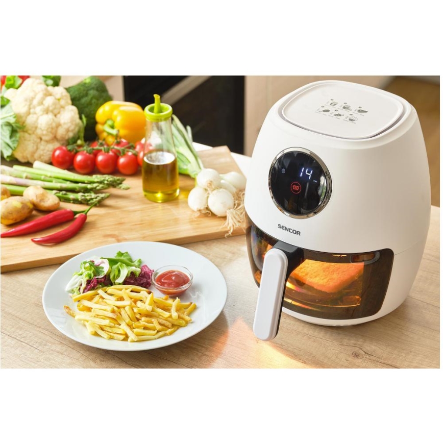 Sencor - Karstgaisa fritéze 3,5 l 1300W/230V balta