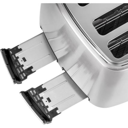 Sencor - Maizes grauzdētājs ar četrām atverēm 1600W/230V matēts hroms