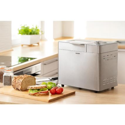 Sencor - mājas maizes automāts 550W/230V matēts hroms