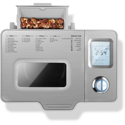 Sencor - mājas maizes automāts 550W/230V matēts hroms