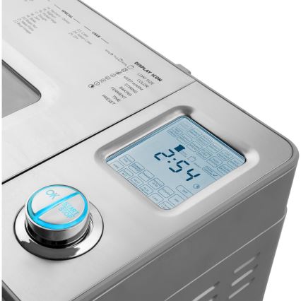 Sencor - mājas maizes automāts 550W/230V matēts hroms