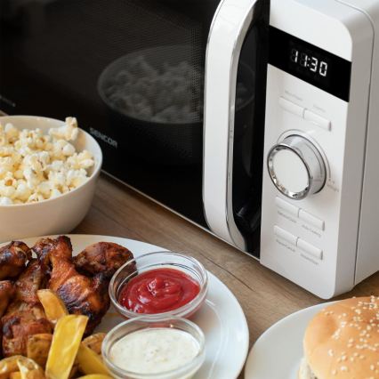 Sencor - Mikroviļņu krāsns 800W/230V 17 l balta