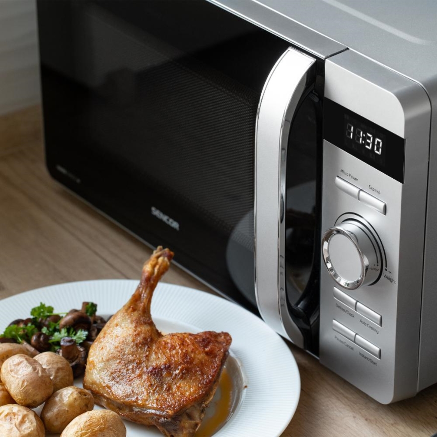 Sencor - mikroviļņu krāsns 800W/230V 17 l sudraba