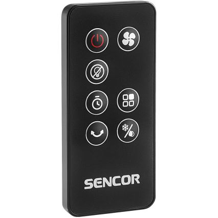 Sencor - Mobilais gaisa dzesētājs 3in1 110W/230V sudraba/melna + tālvadības pults
