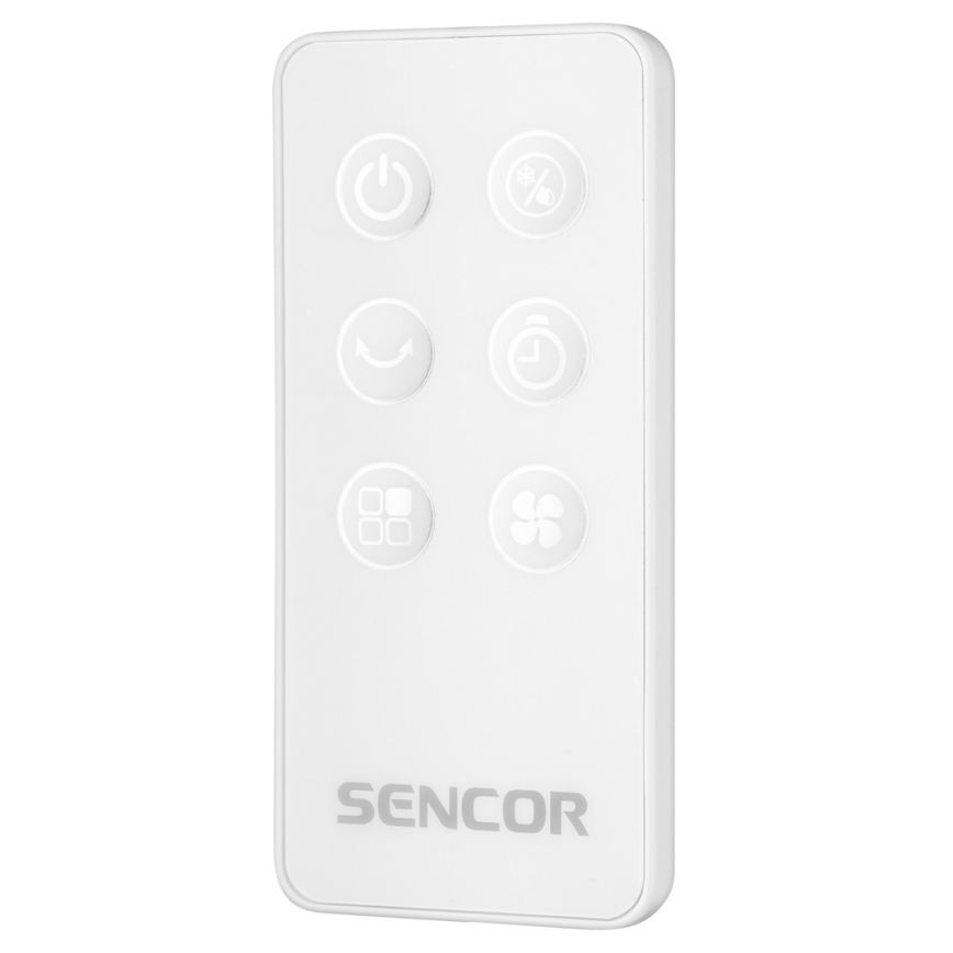 Sencor - Mobilais gaisa dzesētājs ar LED ekrānu 3in1 45W/230V balts + tālvadības pults