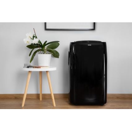 Sencor - Mobilais gaisa kondicionieris ar LED ekrānu 3in1 1000W/230V 9000 BTU melns + tālvadības pults