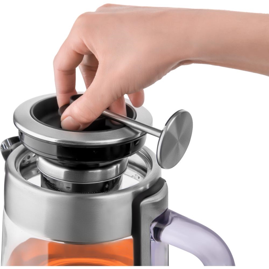 Sencor - Nerūsējošā tērauda ātrā elektriskā tējkanna ar temperatūras regulāciju 1,5 l 1500W/230V