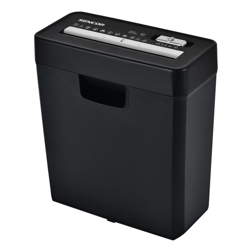 Sencor - Papīra smalcinātājs A4 tilpums 10 l 190W/230V melna