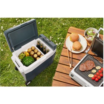 Sencor - Pārnēsājamais kompresora autoledusskapis 55 l 70W/12V/230V zils/balts