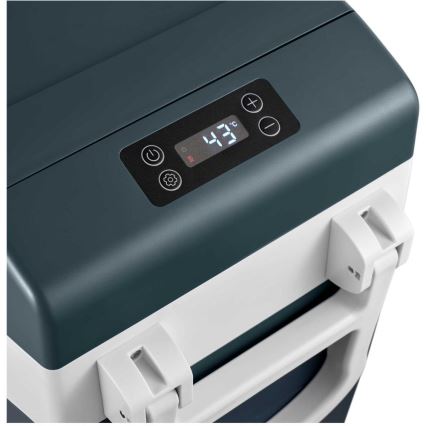 Sencor - Pārnēsājamais kompresora autoledusskapis 55 l 70W/12V/230V zils/balts