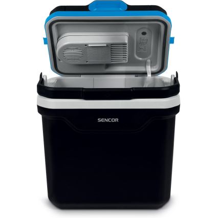 Sencor - Pārnēsājams auto ledusskapis 24 l 60W/12V/230V melna