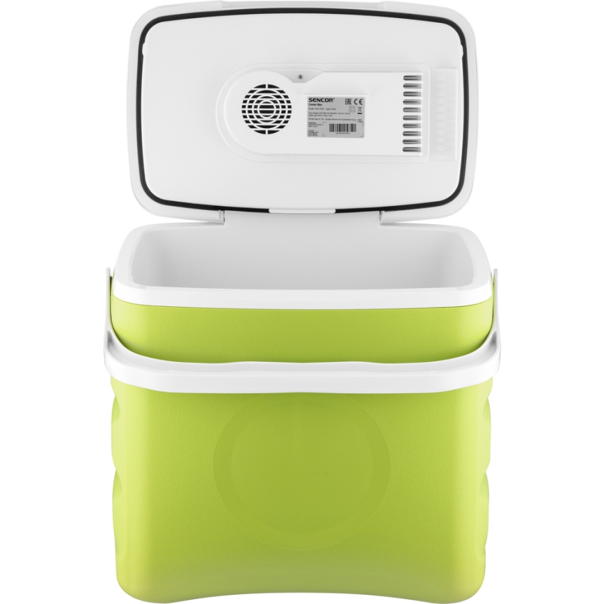 Sencor - Pārnēsājams auto ledusskapis 30 l 55W/5V/12V/230V zaļš/balts
