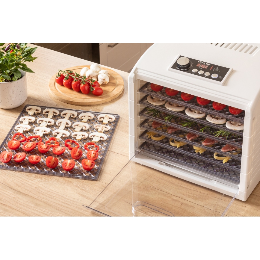 Sencor - Pārtikas žāvētājs 500W/230V balta