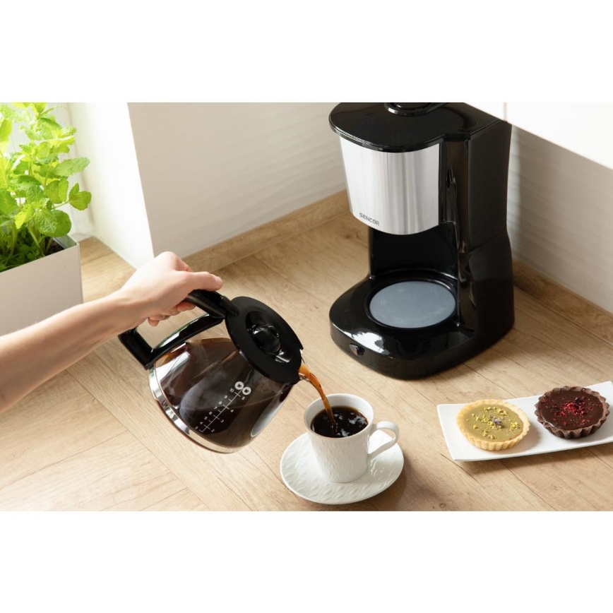 Sencor - Pilienveida kafijas automāts 1,25 l 1000W/230V