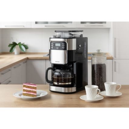 Sencor - Pilienveida kafijas automāts 1,5 l ar LCD ekrānu 900W/230V