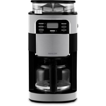 Sencor - Pilienveida kafijas automāts 1,5 l ar LCD ekrānu 900W/230V