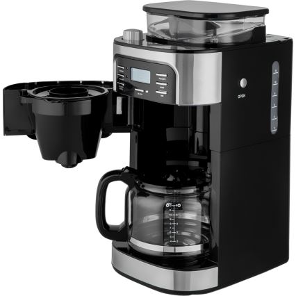 Sencor - Pilienveida kafijas automāts 1,5 l ar LCD ekrānu 900W/230V