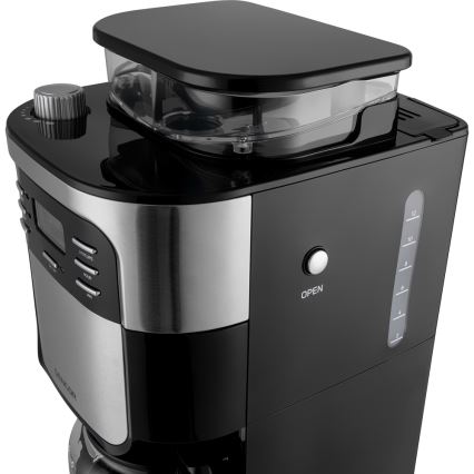 Sencor - Pilienveida kafijas automāts 1,5 l ar LCD ekrānu 900W/230V