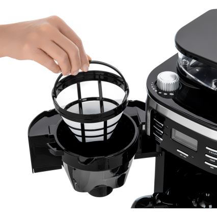 Sencor - Pilienveida kafijas automāts 1,5 l ar LCD ekrānu 900W/230V