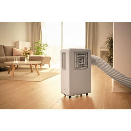 Sencor - Portatīvais 4 vienā gaisa kondicionieris 200W/230V 1800 BTU balts + tālvadības pults