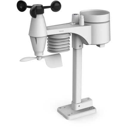 Sencor - Profesionāla meteostacija ar krāsainu LCD displeju un modinātāju 5V/1xCR2032 + 3xAA Wi-Fi