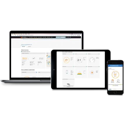 Sencor - Profesionāla meteoroloģiskā stacija ar krāsainu LCD ekrānu 1xCR2032 + 3xAA Wi-Fi