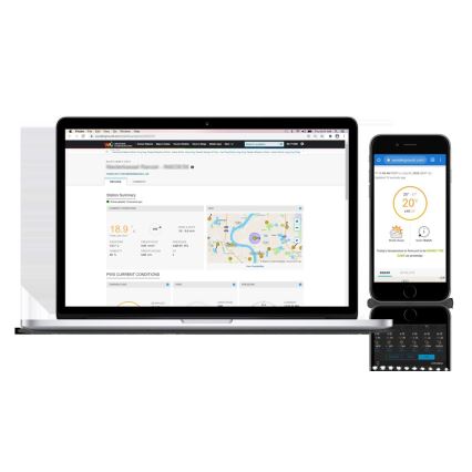 Sencor - Profesionāla meteoroloģiskā stacija ar krāsainu LCD ekrānu 1xCR2032 + 3xAA Wi-Fi