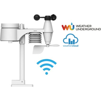 Sencor - Profesionāla meteoroloģiskā stacija ar krāsainu LCD ekrānu 1xCR2032 Wi-Fi