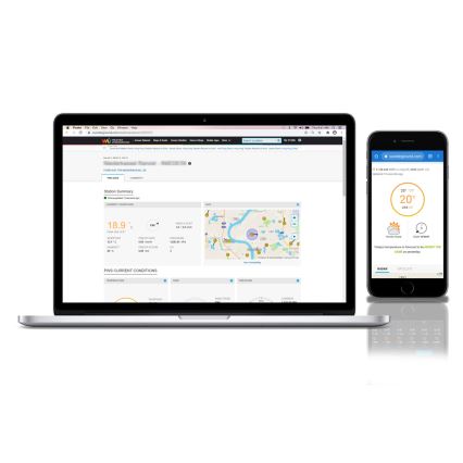 Sencor - Profesionāla meteoroloģiskā stacija ar krāsainu LCD ekrānu 5V/1xCR2032 + 3xAA Wi-Fi
