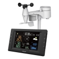 Sencor - Profesionāla meteostacija ar krāsainu LCD ekrānu un modinātāju 5V/1xCR2032 + 3xAA