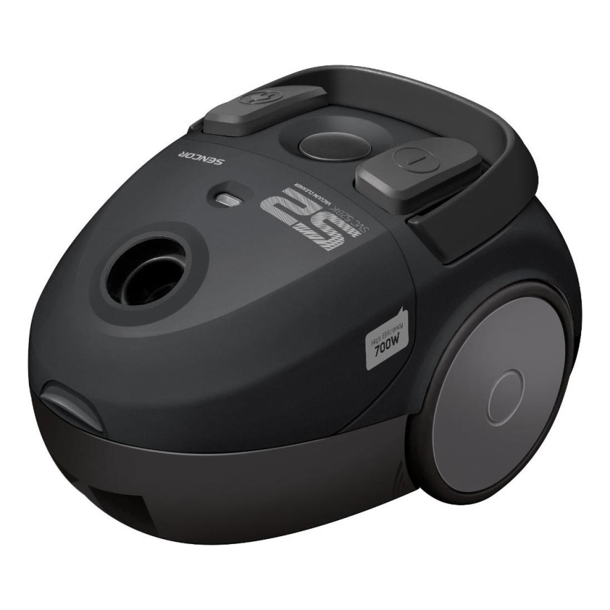 Sencor - Putekļu sūcējs ar maisu 1,5 l 700W/230V melna