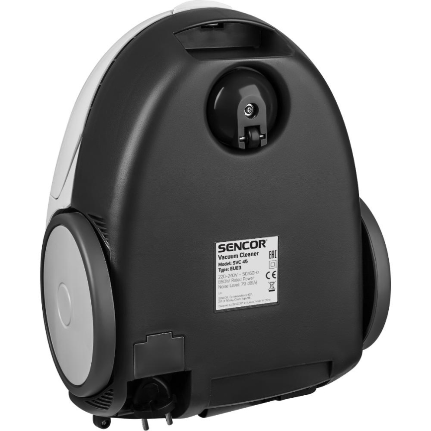 Sencor - Putekļu sūcējs ar maisu 1,5 l 850W/230V balta