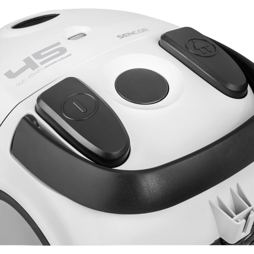 Sencor - Putekļu sūcējs ar maisu 1,5 l 850W/230V balta